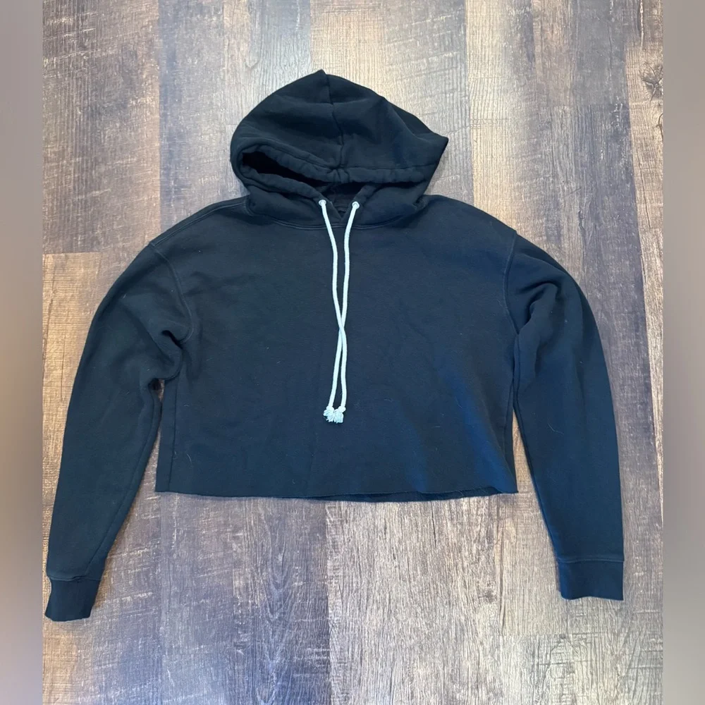 Wild Fable Black Cropped Hoodie - Picture 1 of 6